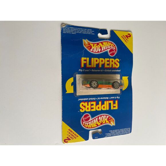HOT WHEELS - FLIPPERS - Orange/Green 6020 - Rare Model Vintage Diecast Cars 1989 - Picture 6 of 7